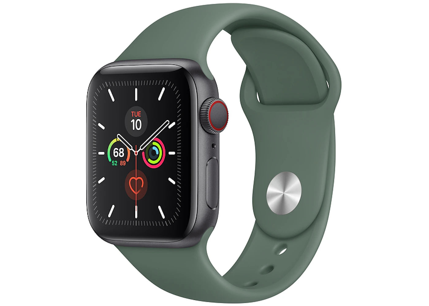 Apple Watch Series 5 GPS + Cellular 40mm Space Gray Aluminum with Pine Green Sport A2094
