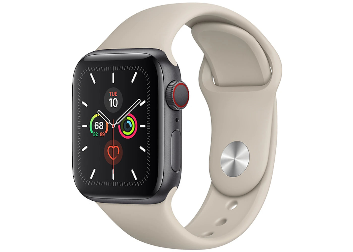 Apple Watch Series 5 GPS + Cellular 40mm Space Gray Aluminum with Stone Sport Band A2094