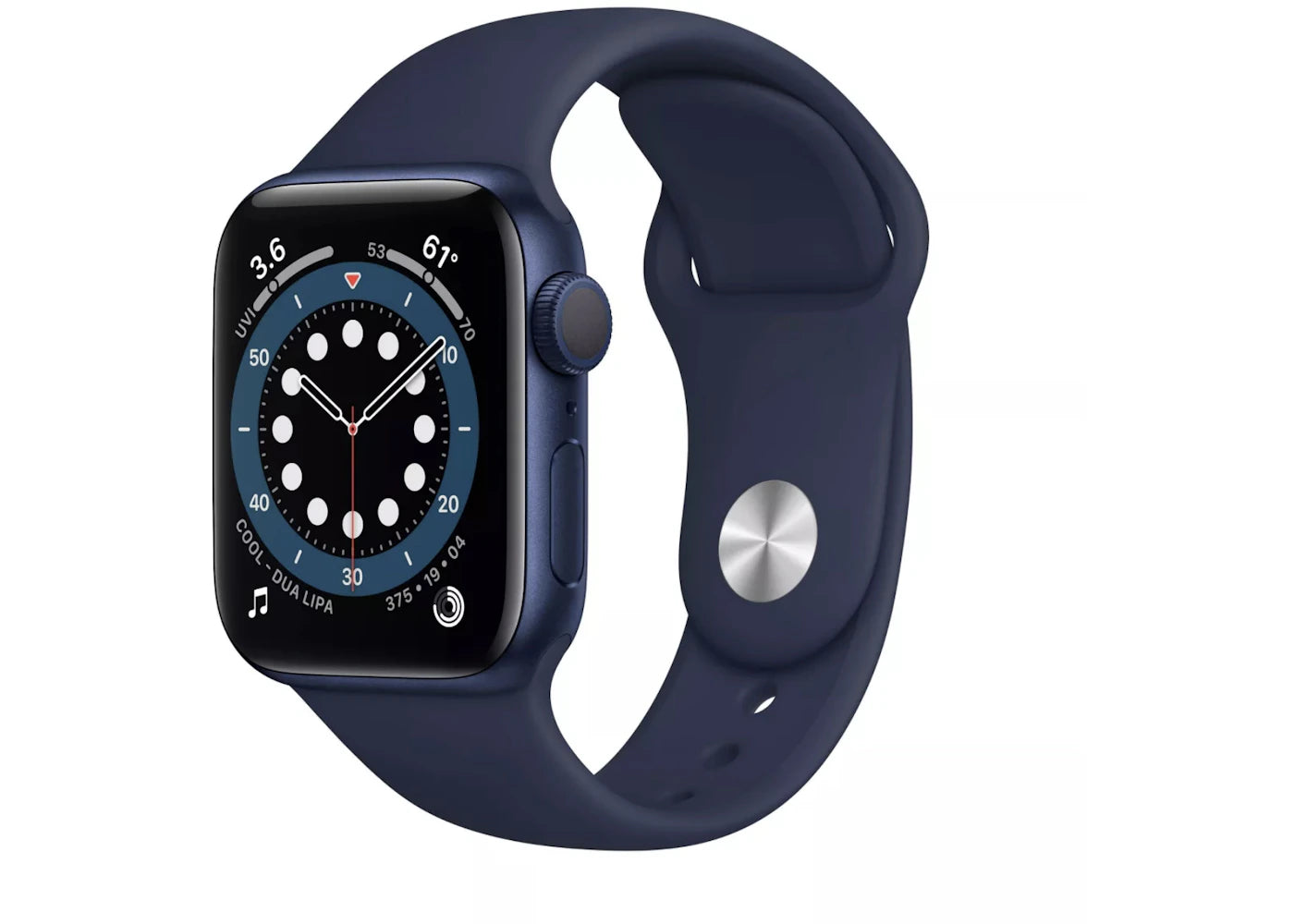 Apple Watch Series 6 GPS 44mm Blue Aluminum with Deep Navy Sport Band A2292 / M00J3LL/A