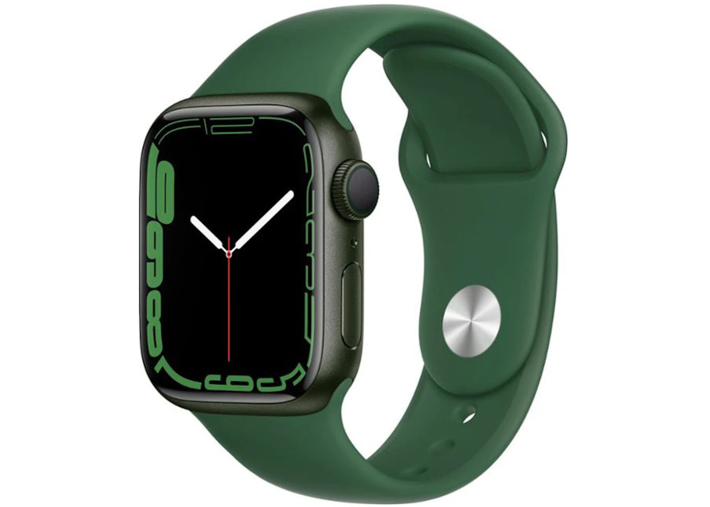 Apple Watch Series 7 GPS 41mm Green Aluminum with Clover Sport Band MKN03LL/A