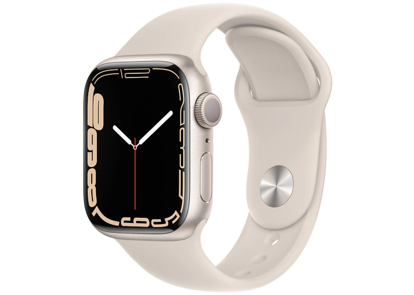Apple Watch Series 7 GPS 41mm Starlight Aluminum with Starlight Sport Band MKMY3LL/A