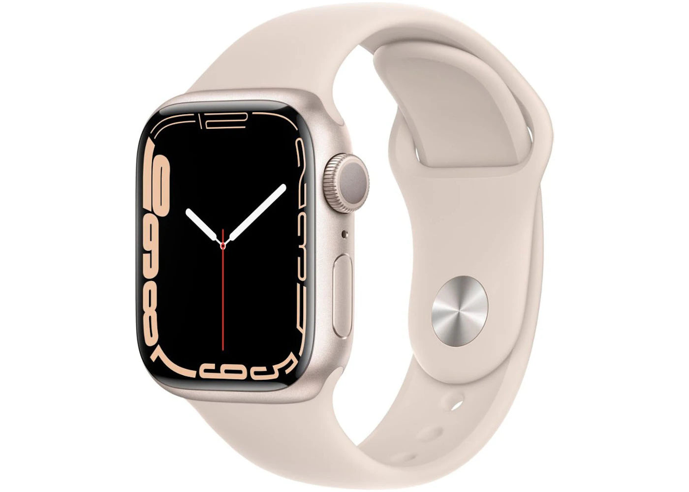 Apple Watch Series 7 GPS 41mm Starlight Aluminum with Starlight Sport Band MKMY3LL/A