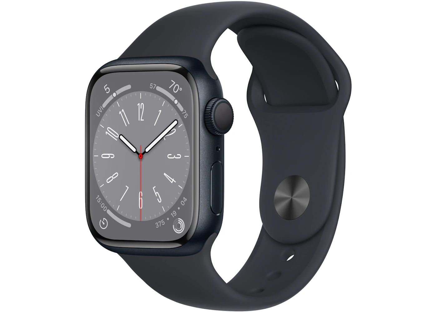 Apple Watch Series 8 GPS 45mm Midnight Aluminum with Midnight Sport Band A2771