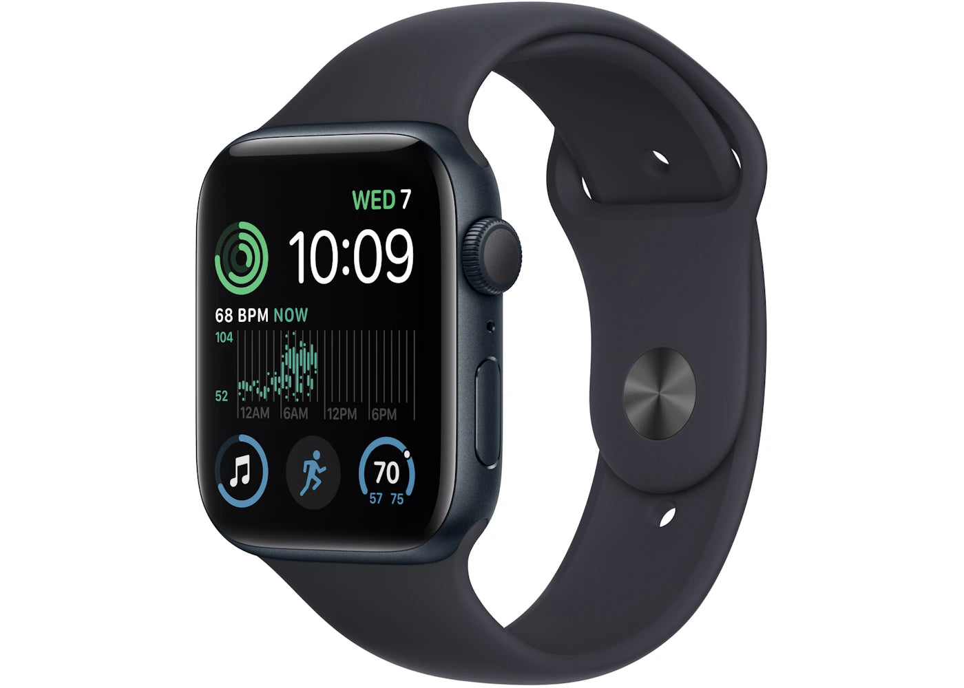 Apple Watch Series SE GPS 44mm Midnight Aluminum with Midnight Sport Band A2723