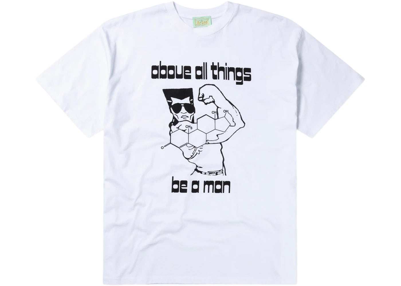 Aries Be A Man Tee White