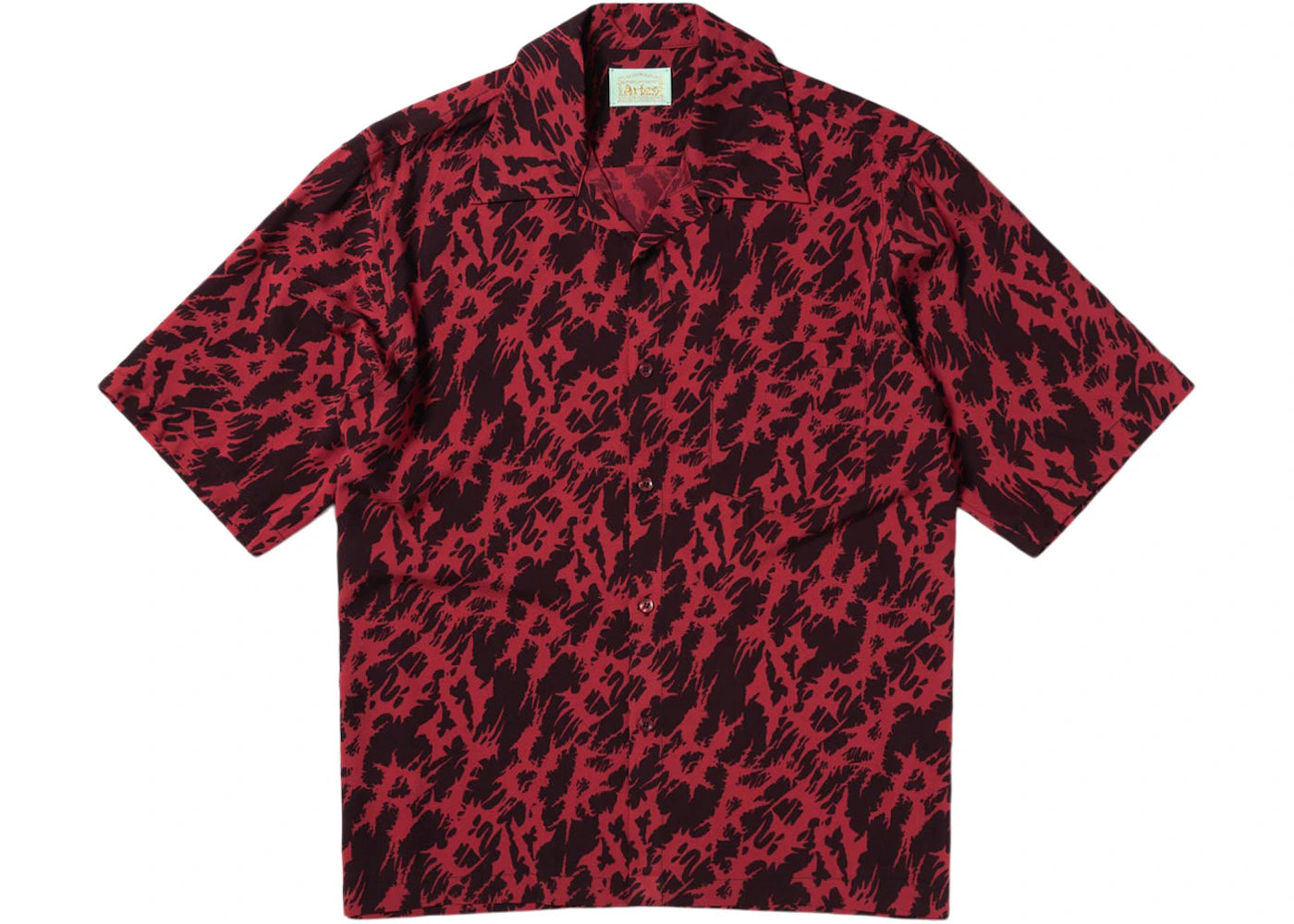 Aries Metal Hawaiian Shirt Burgundy