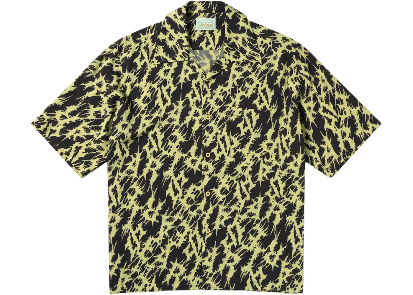 Aries Metal Hawaiian Shirt Yellow
