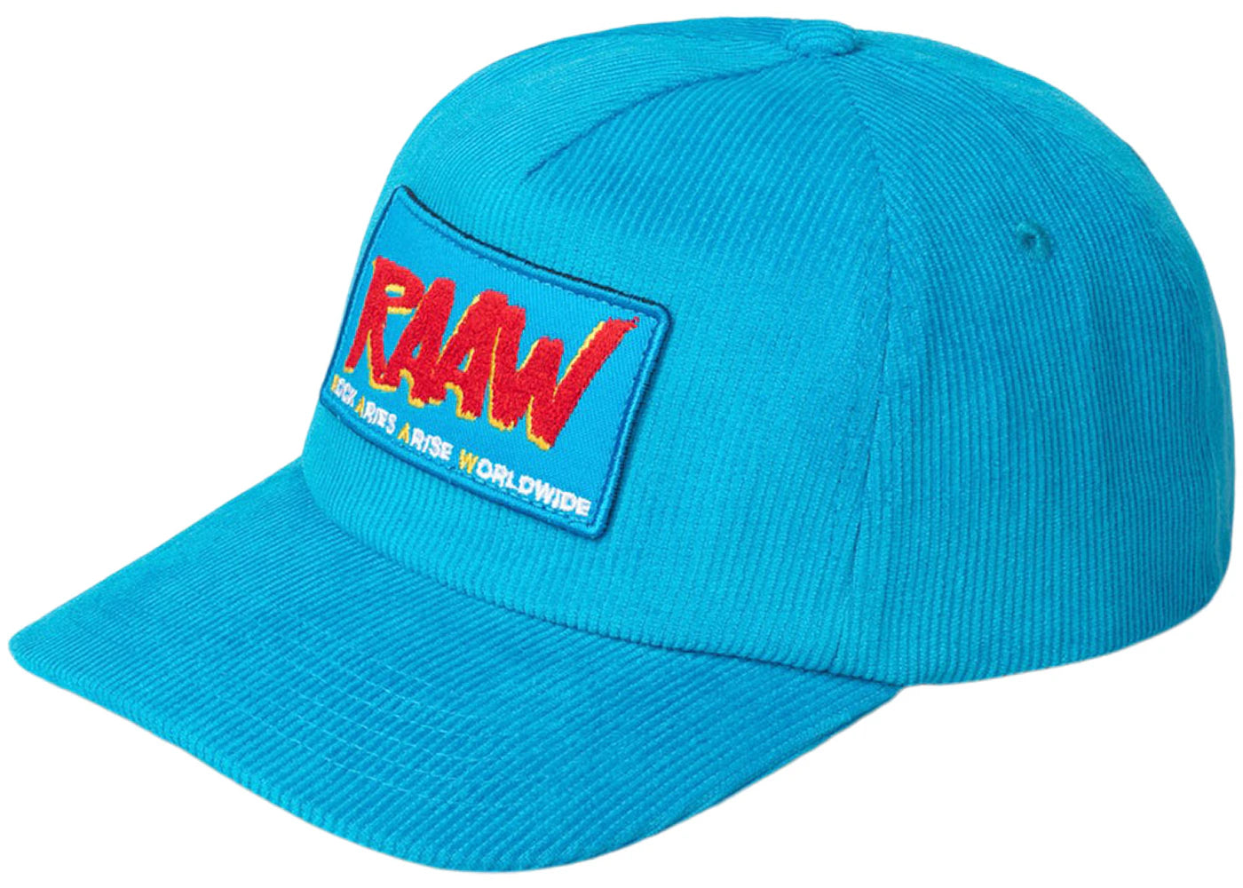 Aries RAAW Corduroy Snapback Cap Light Blue