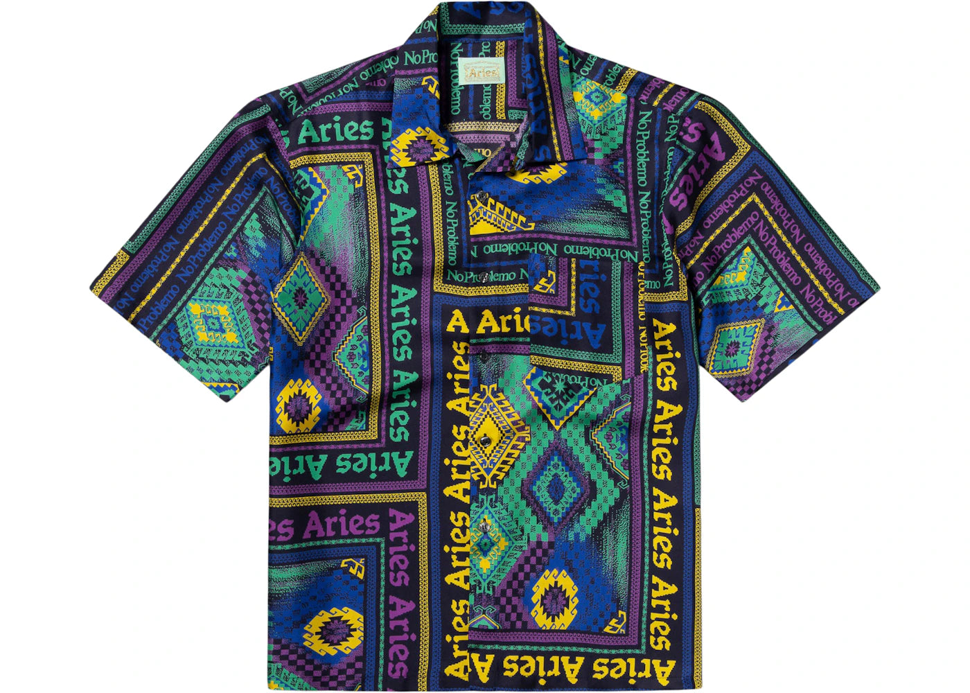 Aries Scarf Print Silk Shirt Multi