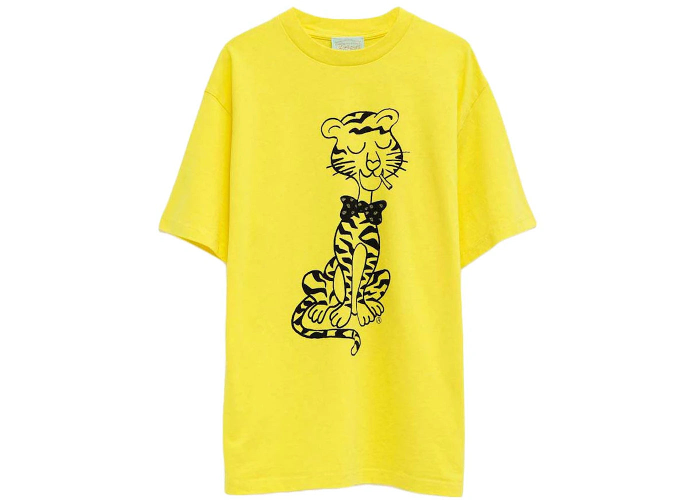 Aries Smoking Tiger SS Tee Yellow
