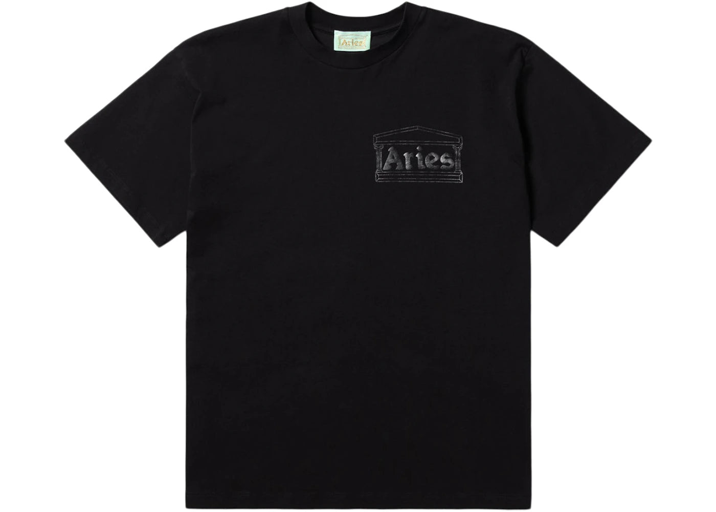 Aries Temple SS Tee Black (FW22)
