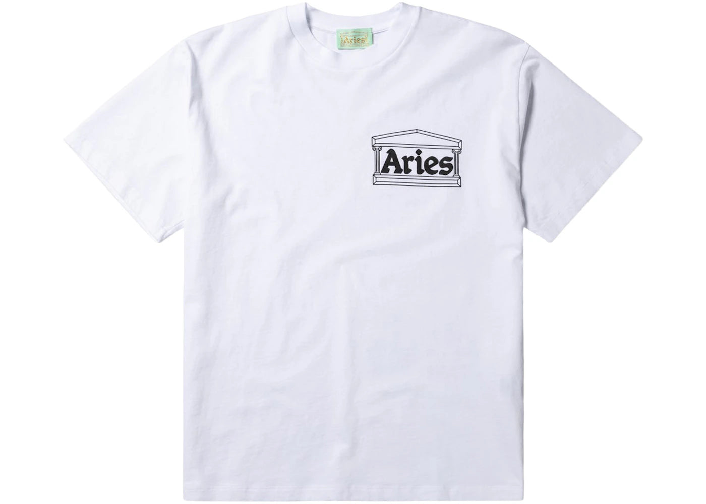 Aries Temple SS Tee White (FW22)
