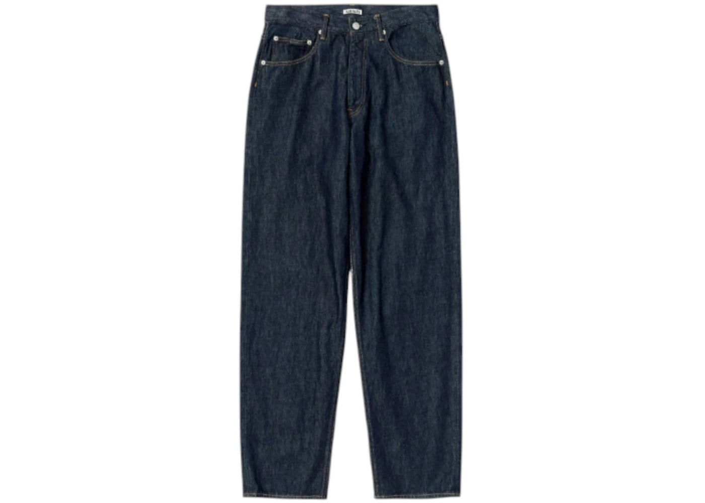 Auralee Hard Twist Denim Wide Pants Indigo Blue