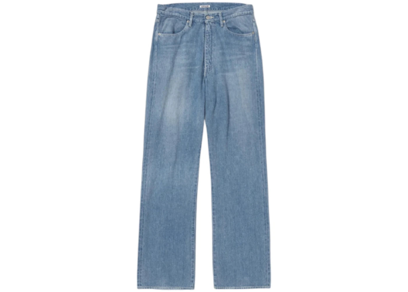 Auralee Selvedge Faded Light Denim Pants Light Indigo