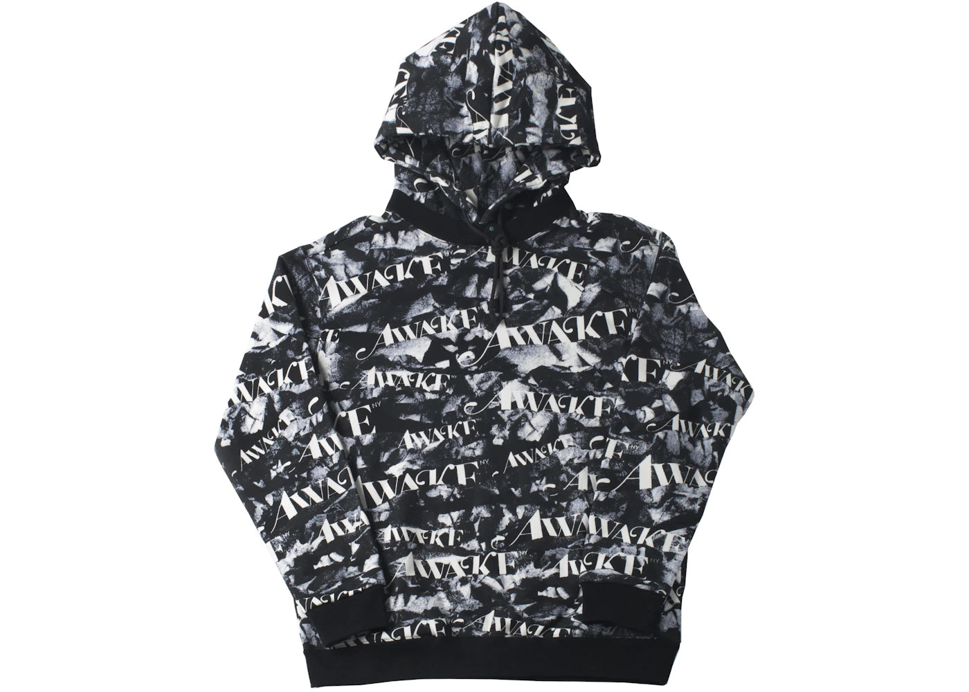 Awake All Over Camo Logo Hoodie Black