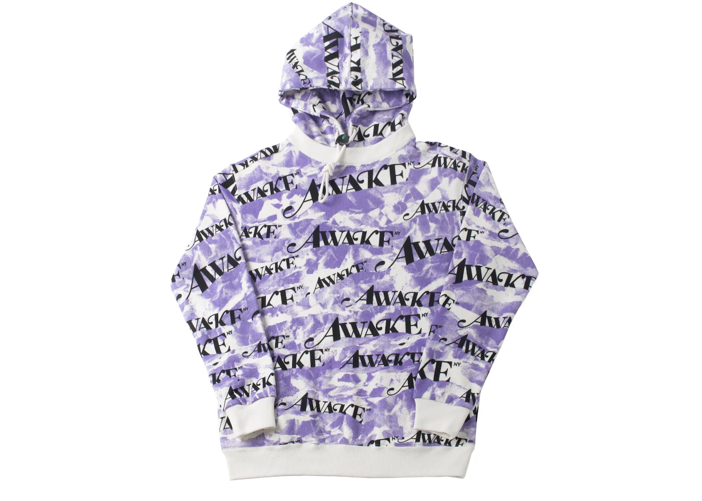 Awake All Over Camo Logo Hoodie Purple