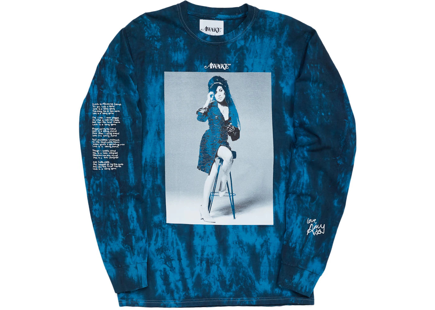 Awake Amy Long Sleeve Tee Blue