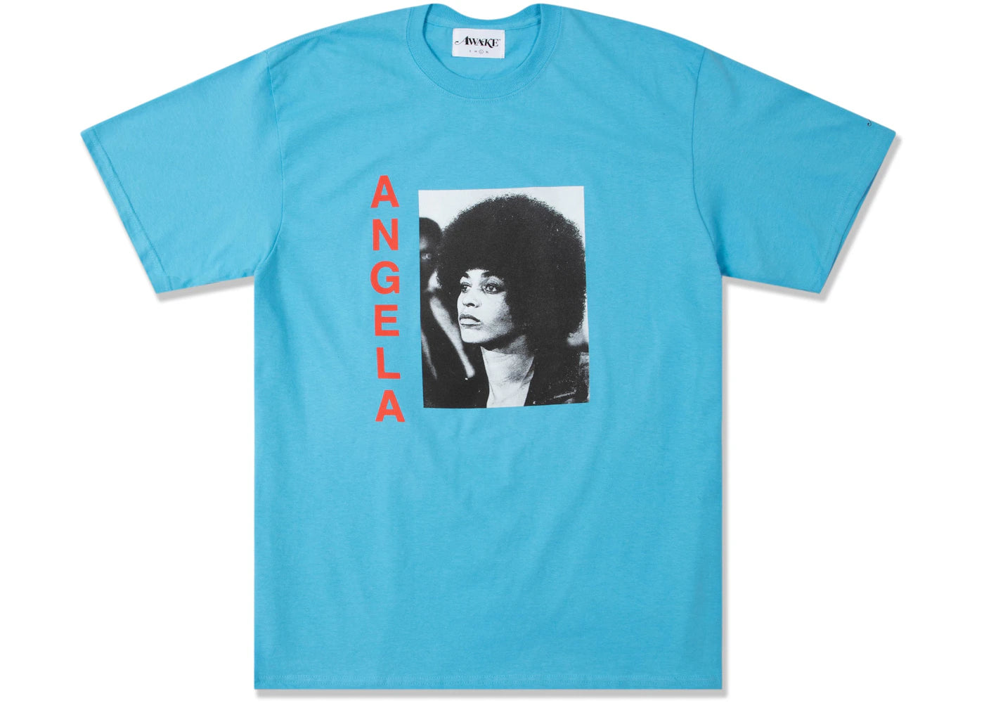 Awake Angela Davis T-shirt Aquatic