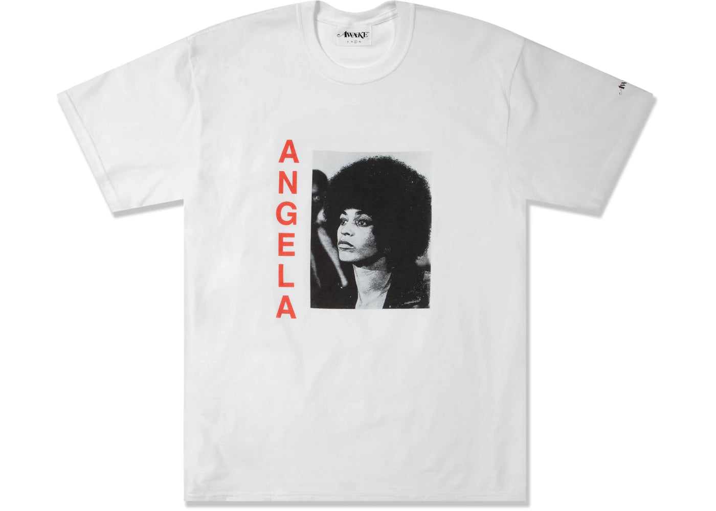 Awake Angela Davis T-shirt White