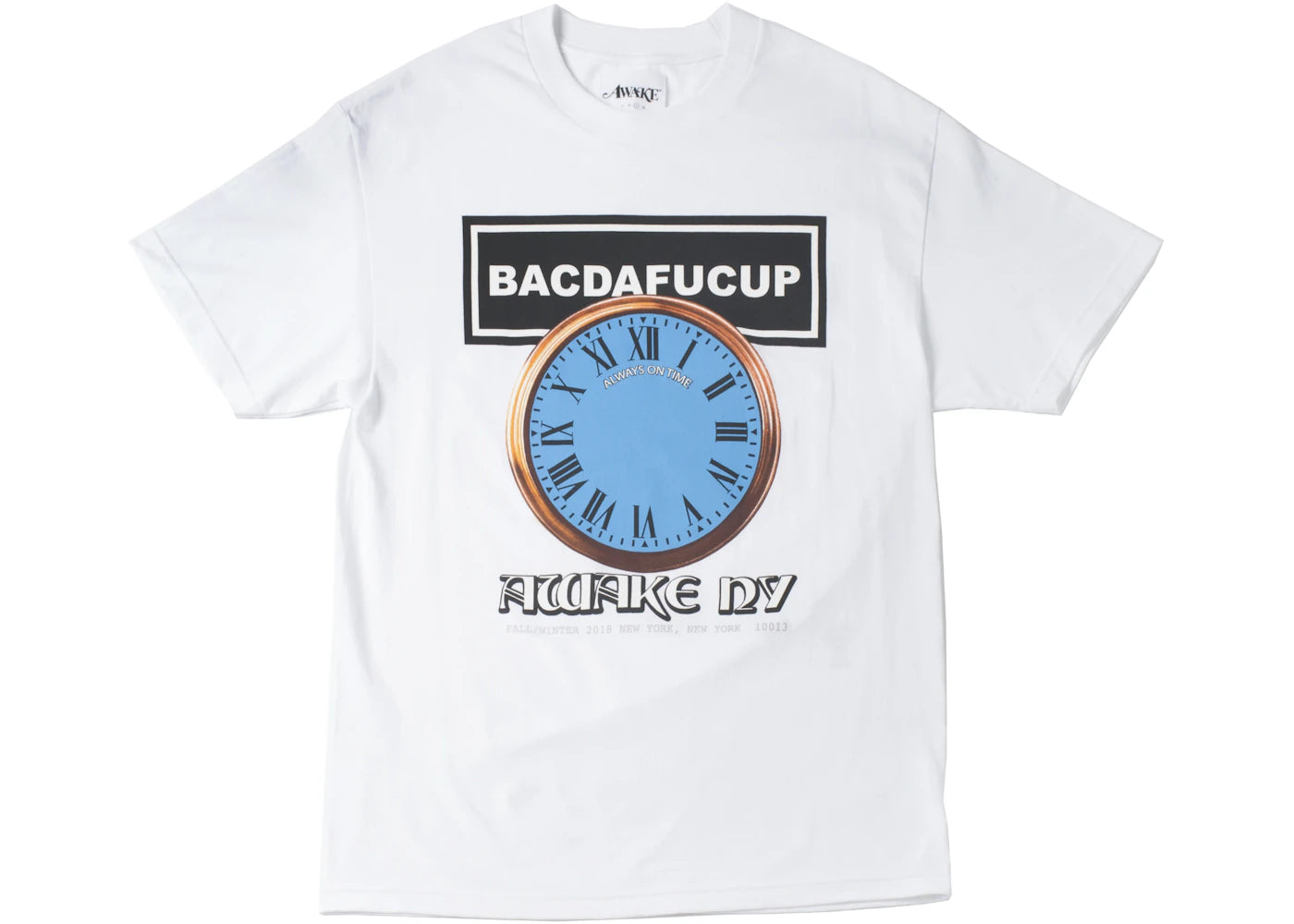 Awake BACDAFUCUP Tee White