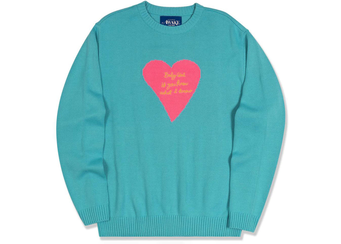 Awake Baby Girl Crewneck Sweatshirt Dusty Blue