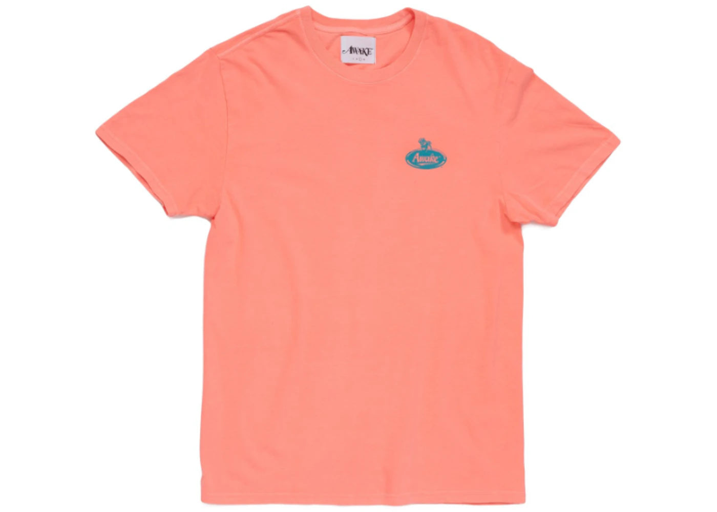 Awake Bulldog Tee Neon Coral
