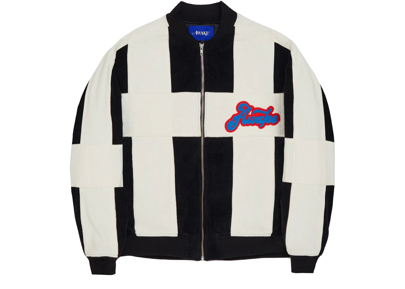 Awake Chenille Patch Corduroy Logo Jacket Black