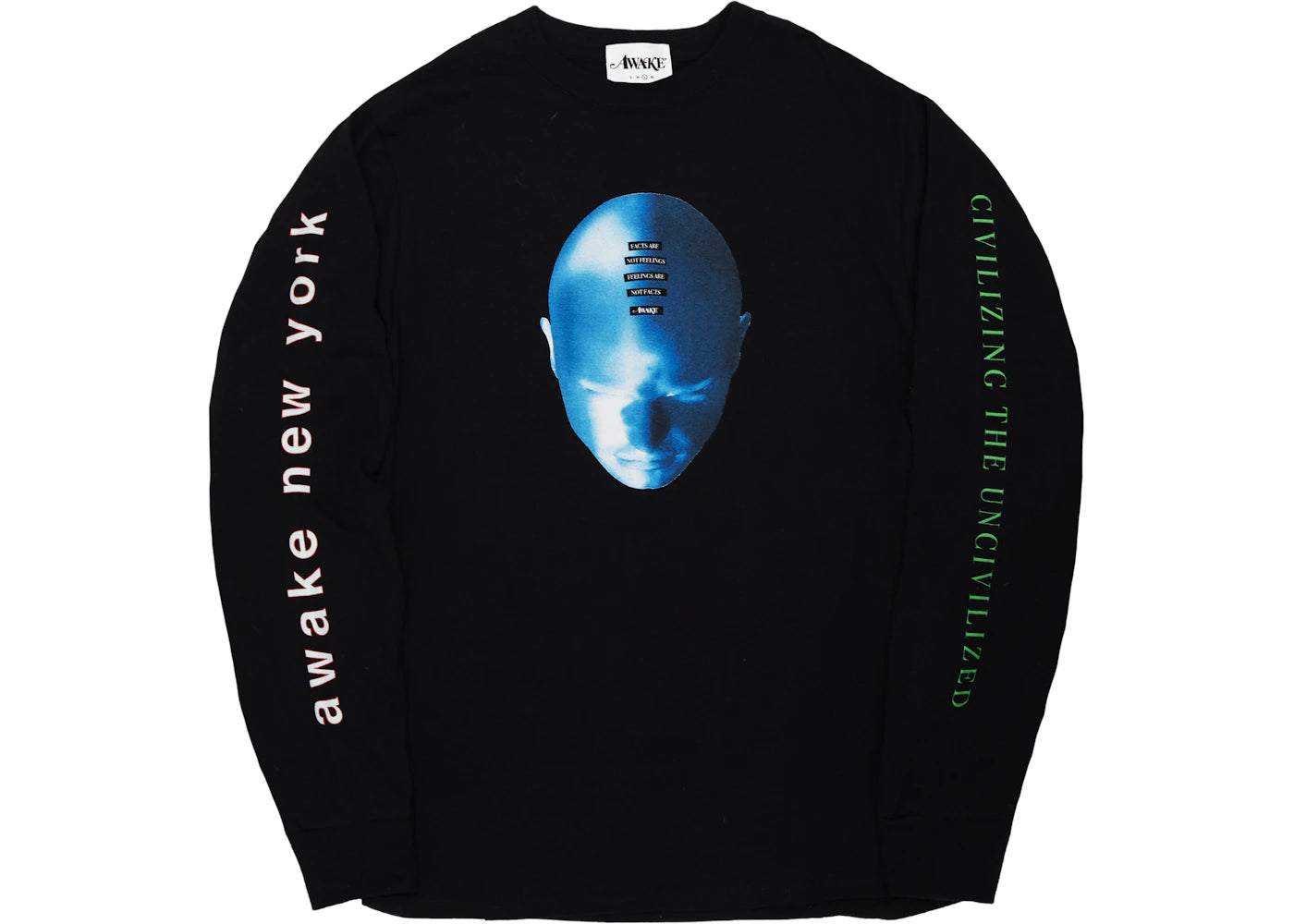 Awake Civilized Long Sleeve Tee Black