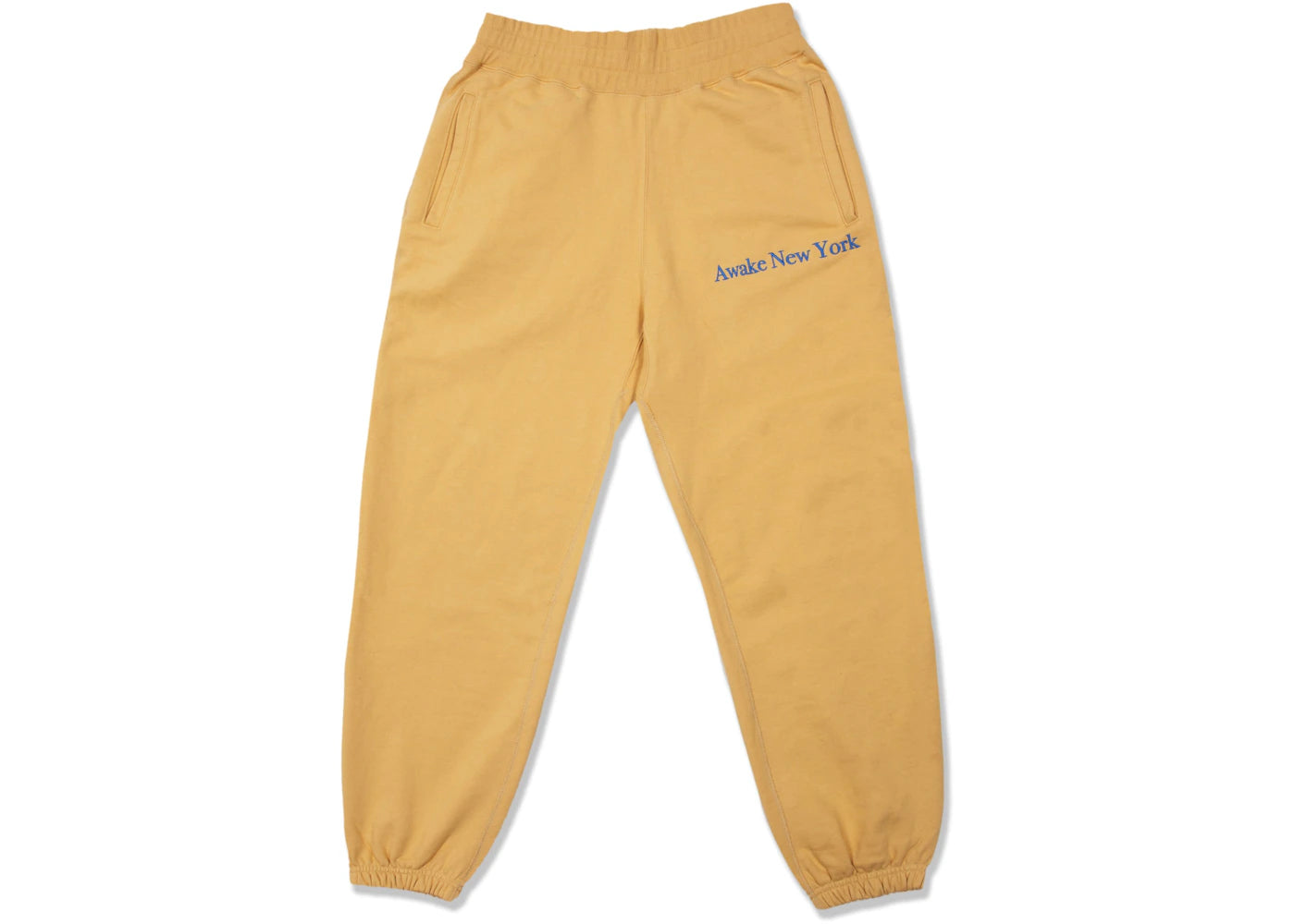 Awake Classic Outline Logo Paneled Embroidered Sweatpant Mustard