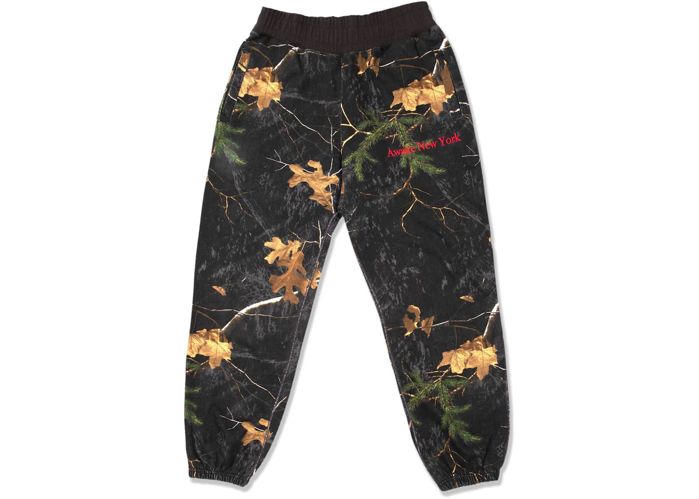 Awake Classic Outline Logo Paneled Embroidered Sweatpant Real Tree