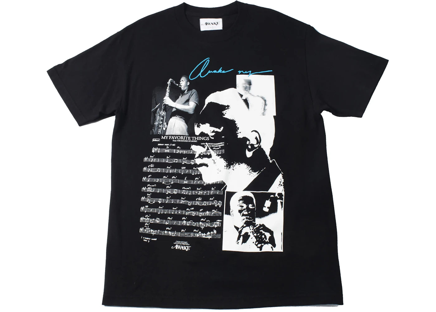 Awake Coltrane Tee Black