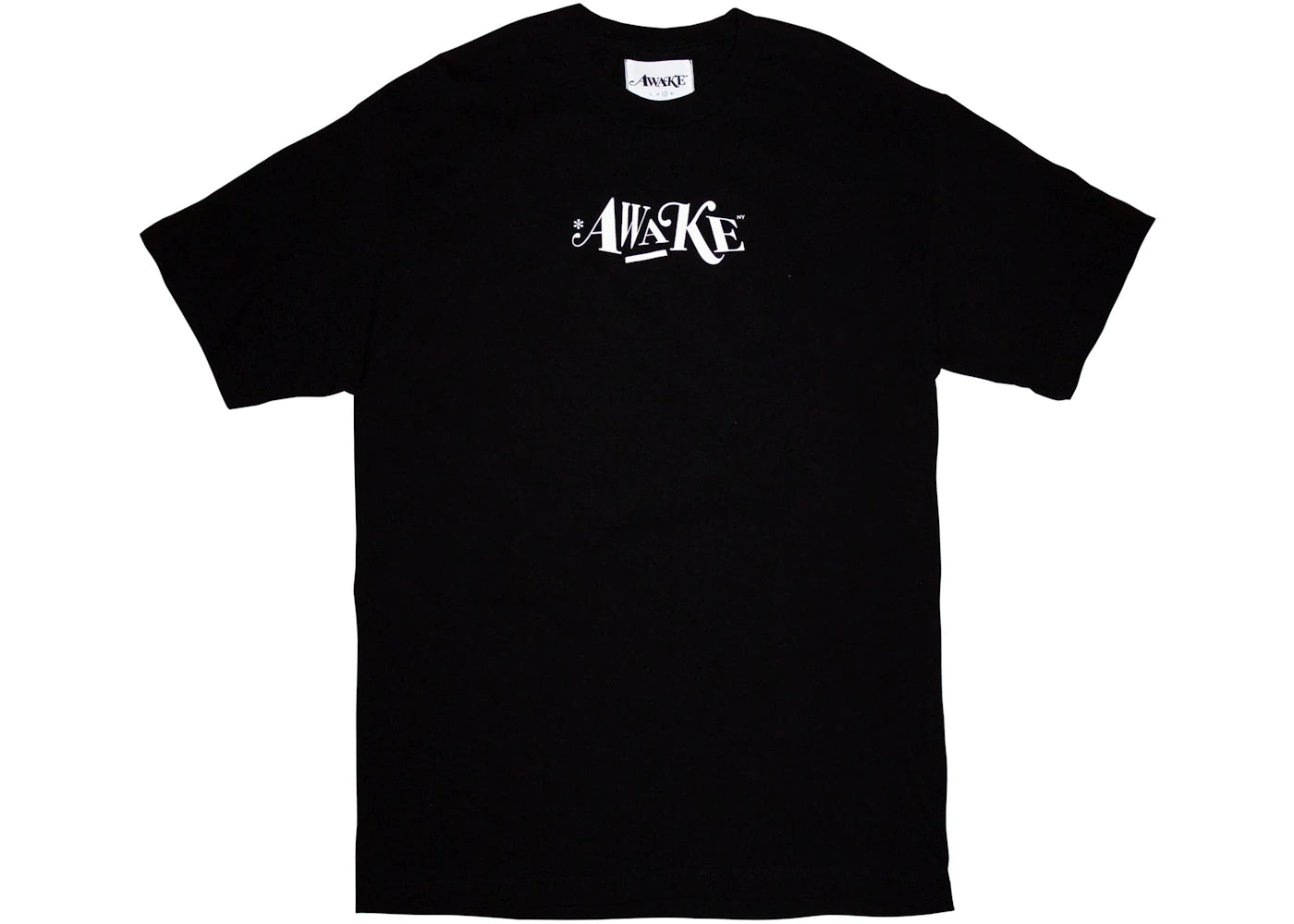 Awake Distorted Logo Tee Black