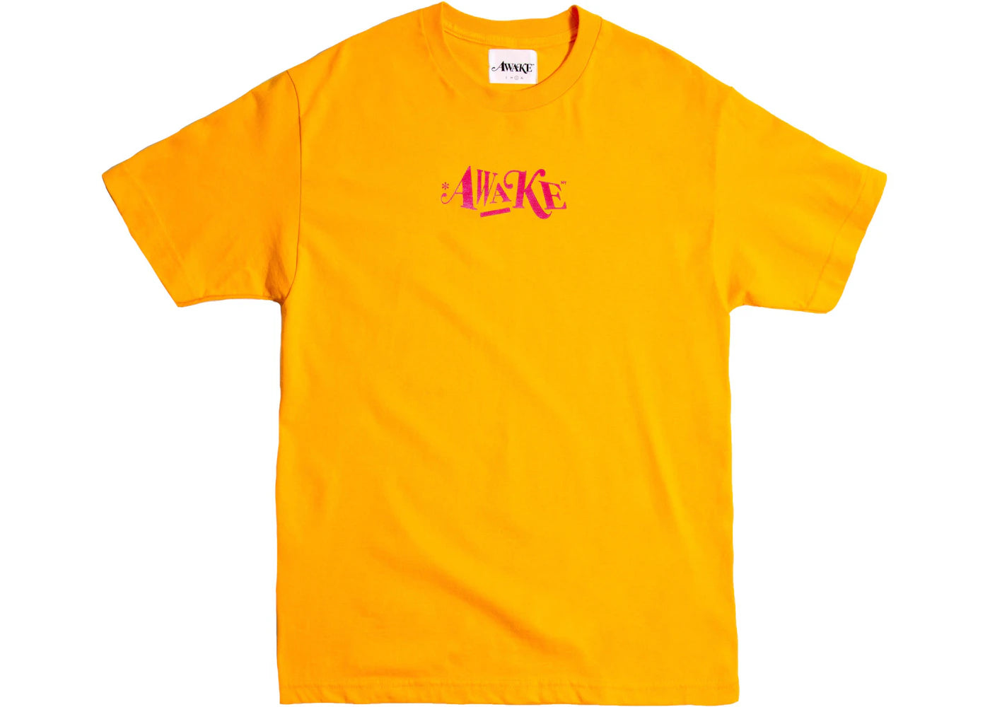 Awake Distorted Logo Tee Mustard