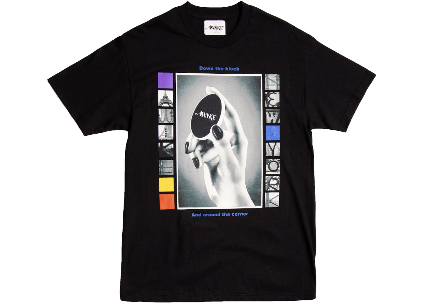 Awake Down The Block Tee Black