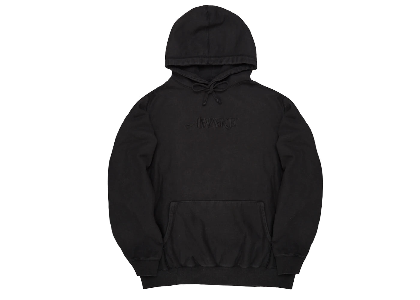 Awake Embroidered Logo Hoodie Black