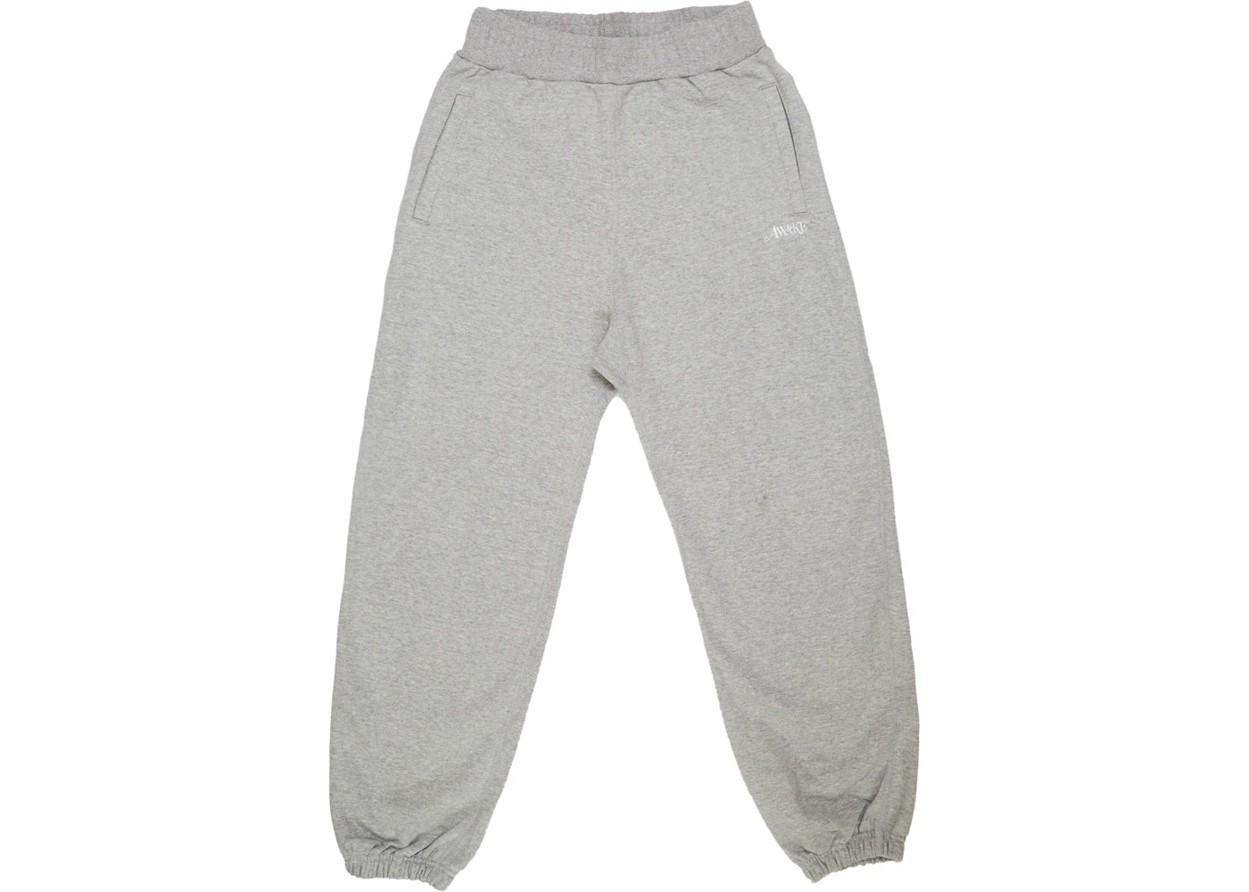 Awake Embroidered Logo Sweatpants Gray