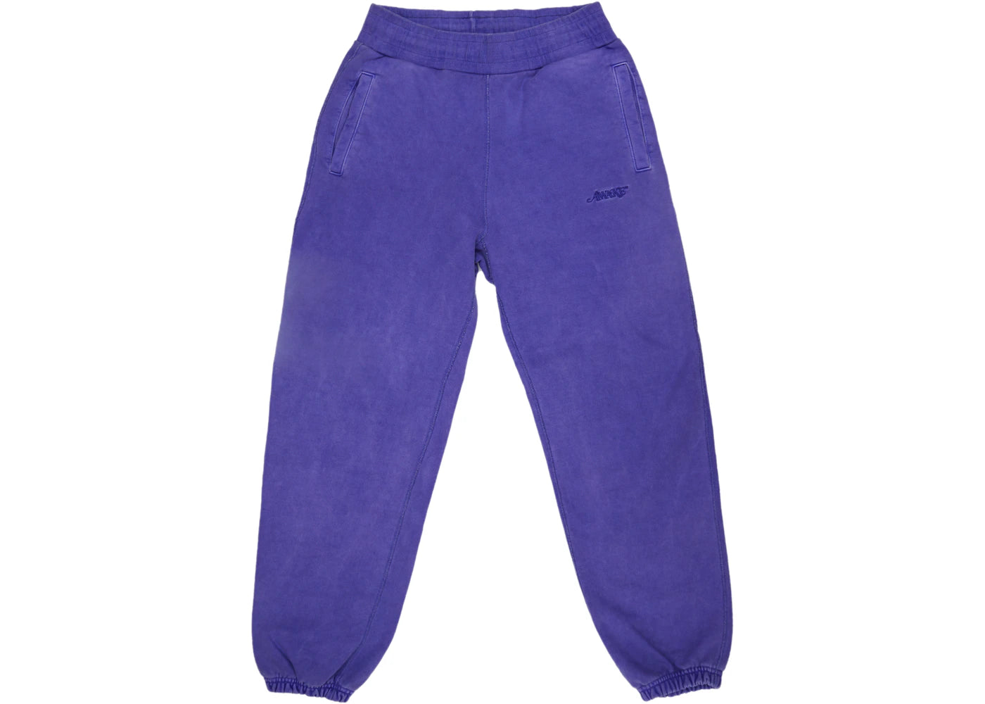 Awake Embroidered Logo Sweatpants Purple