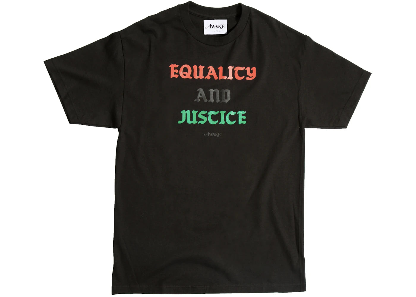 Awake Equality and Justice Tee Black