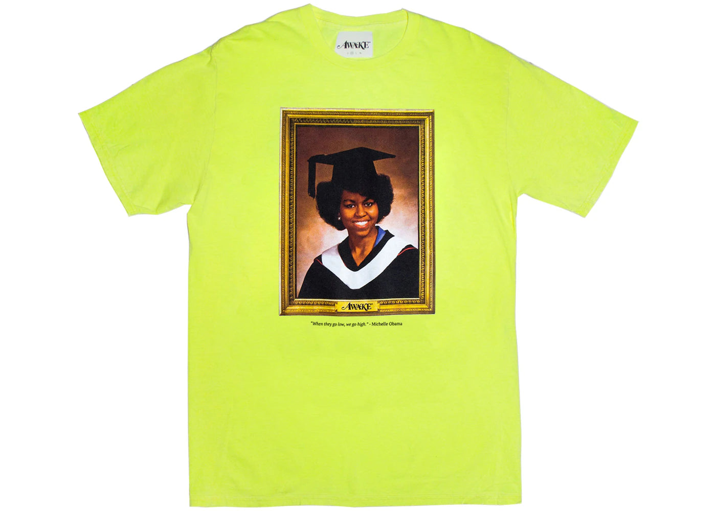 Awake Graduation Tee Neon Yellow
