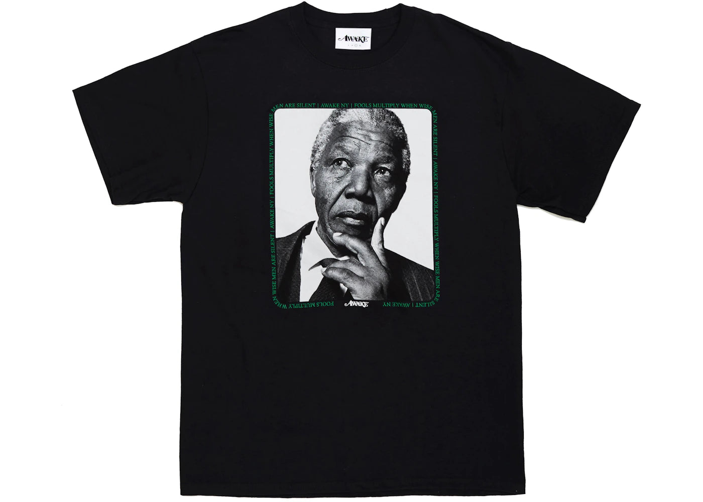 Awake Mandela Tee Black