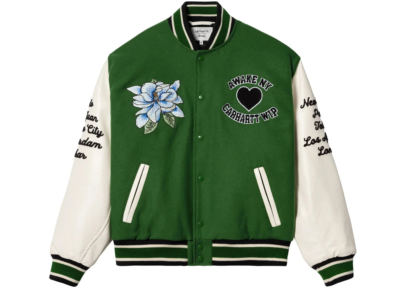 Awake NY X Carhartt WIP Teddy Jacket Green/Cream