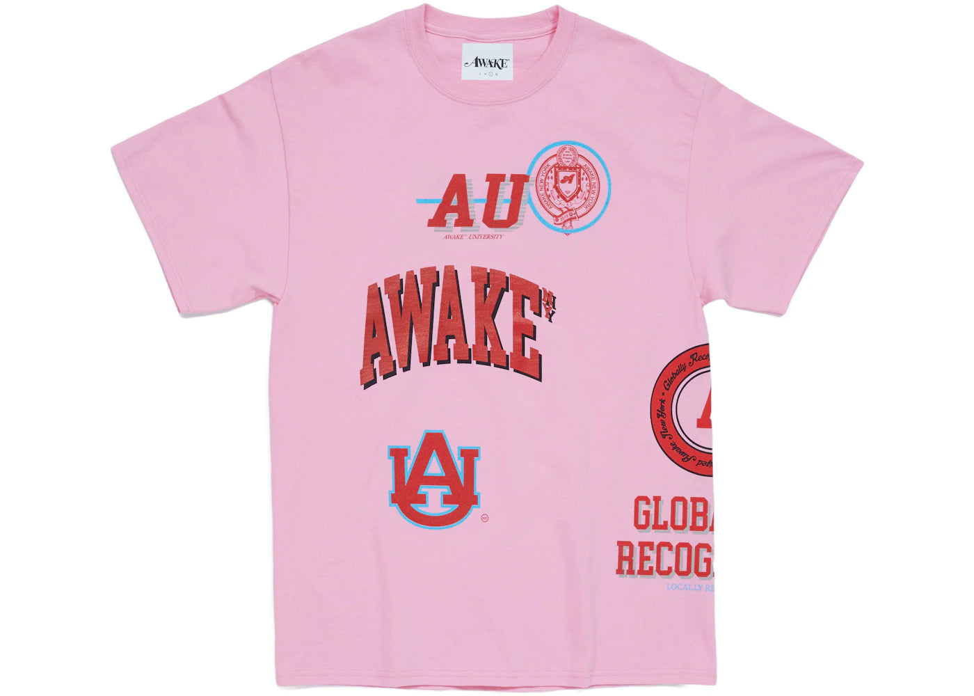 Awake University Tee Pink