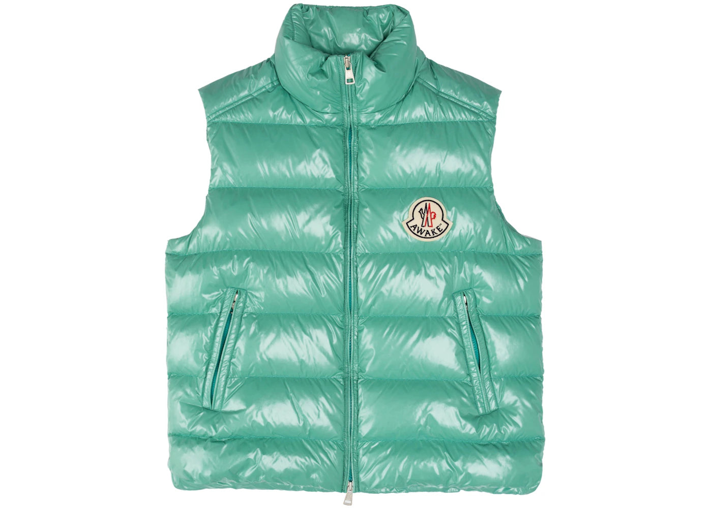 Awake x Moncler Parker Gilet Puffer Vest Light Green