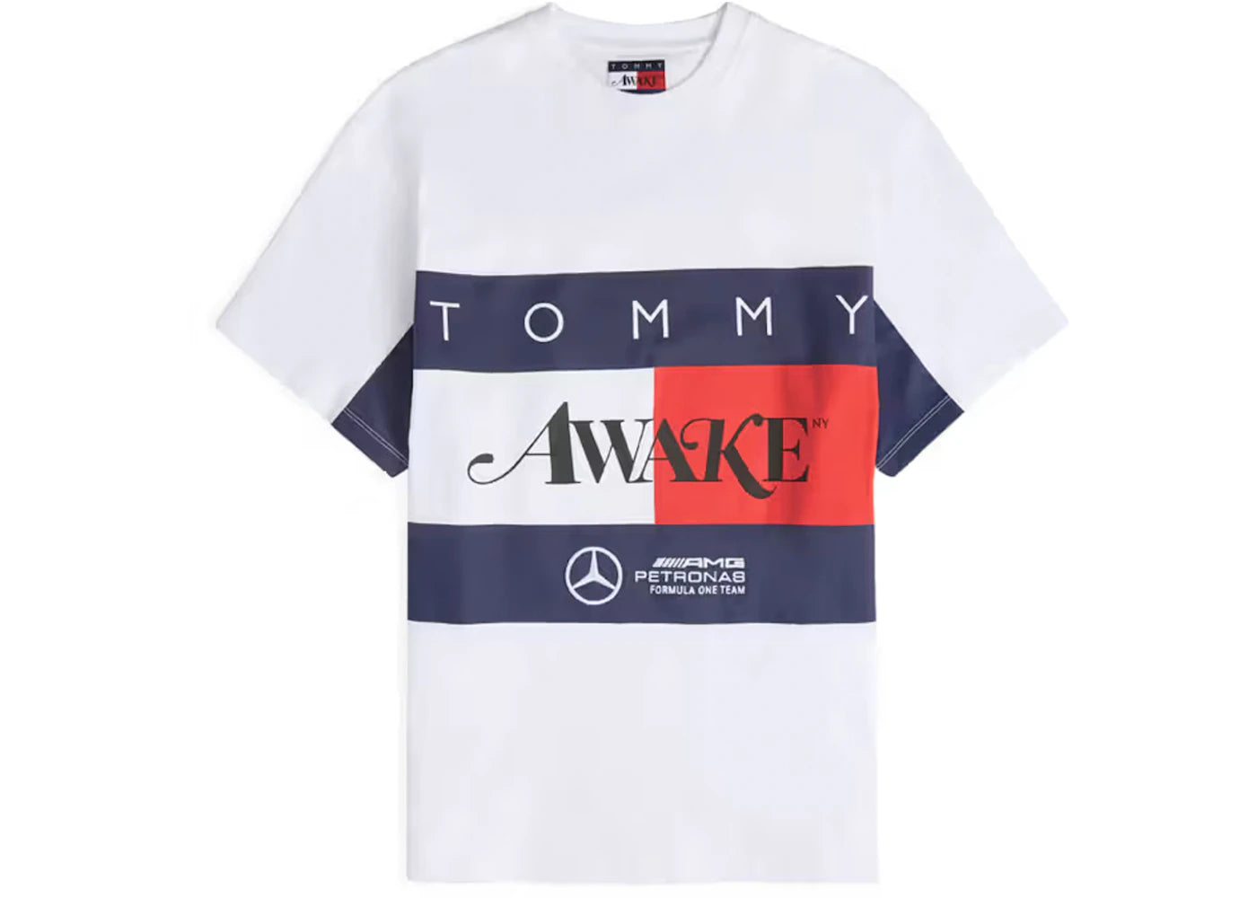 Awake x Tommy x Mercedes-AMG F1 Flag Tee White