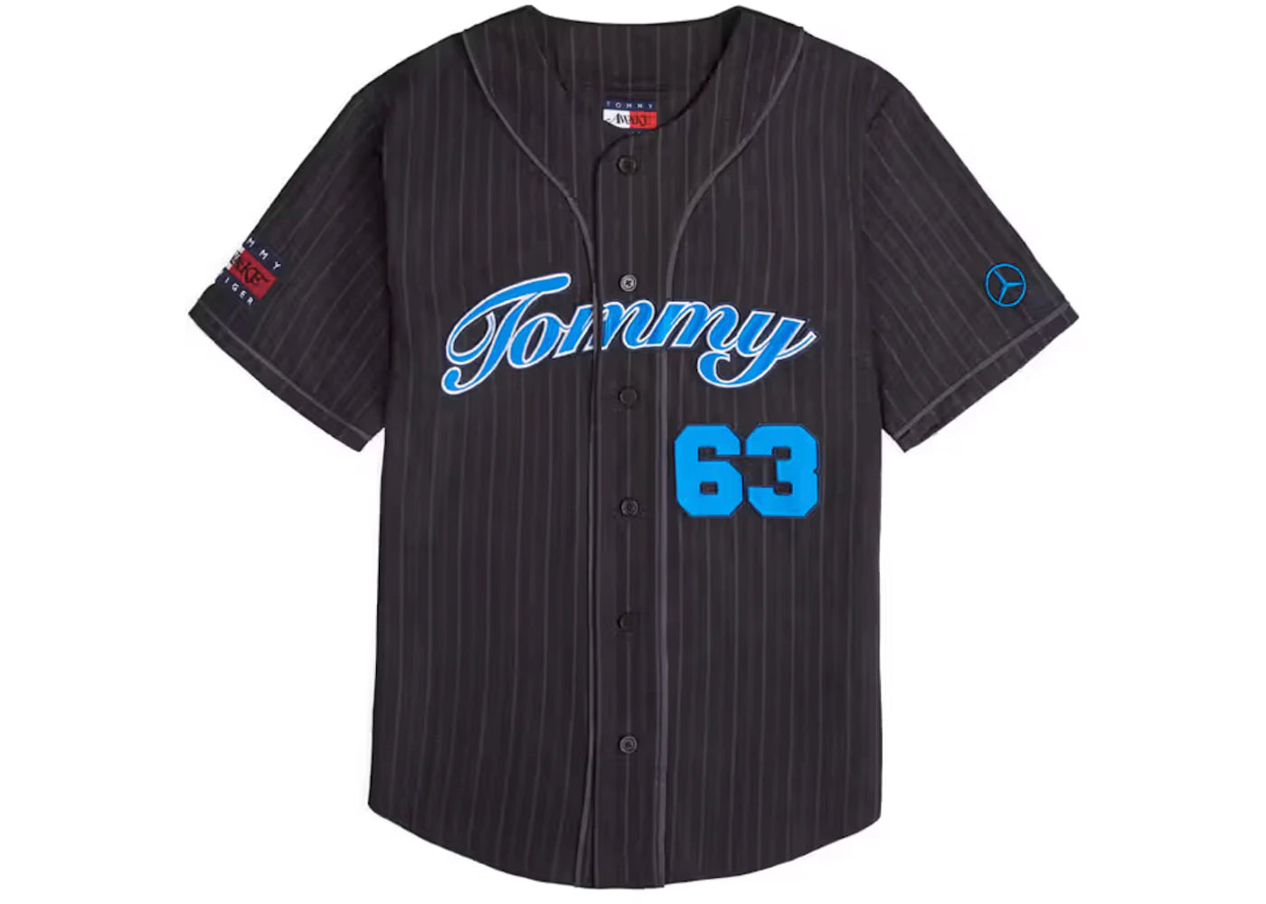Awake x Tommy x Mercedes-AMG F1 George Baseball Jersey Black