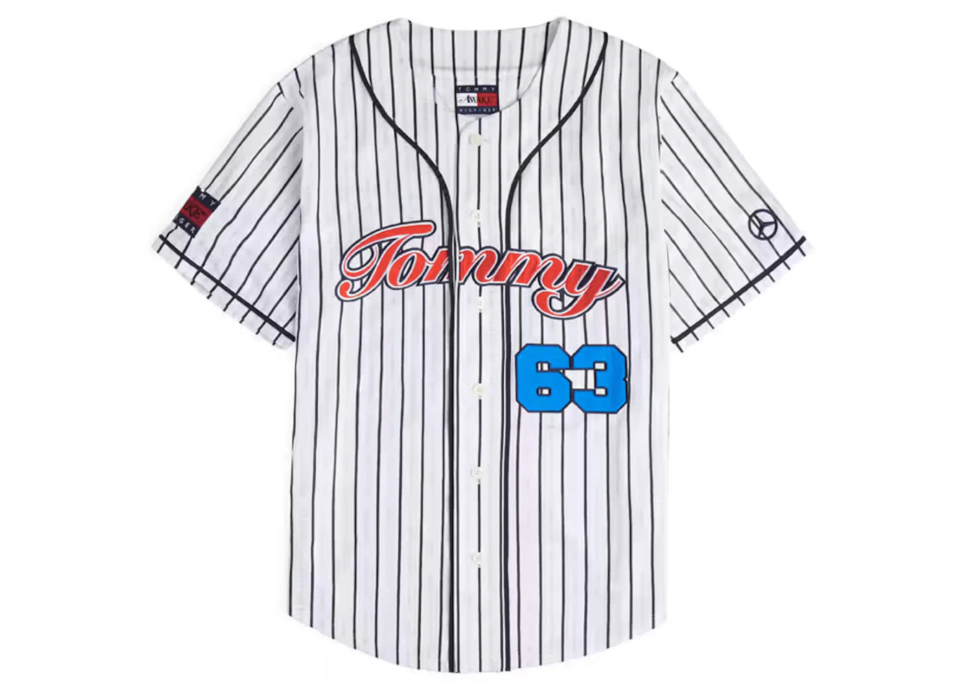 Awake x Tommy x Mercedes-AMG F1 George Baseball Jersey White