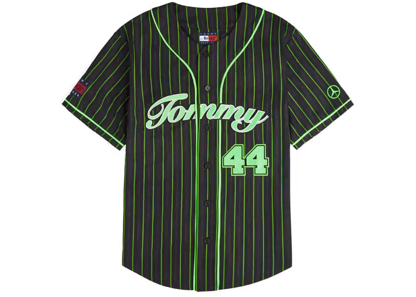 Awake x Tommy x Mercedes-AMG F1 Lewis Baseball Jersey Black