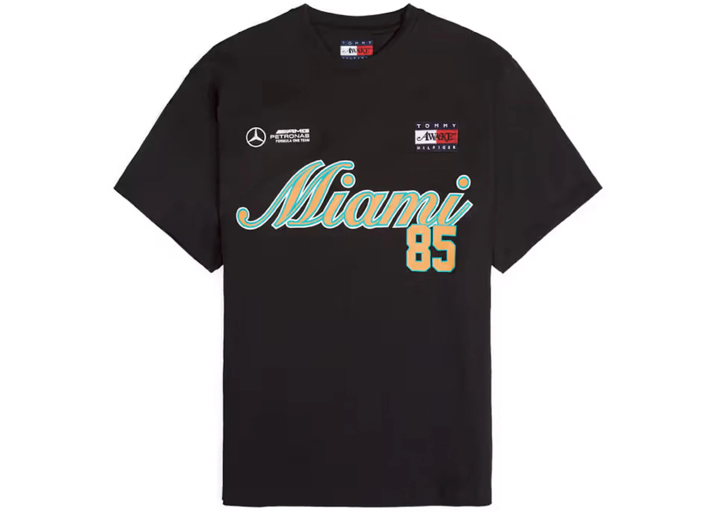 Awake x Tommy x Mercedes-AMG F1 Tee Black