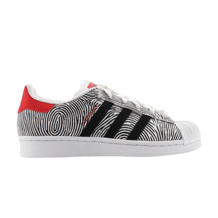 adidas Superstar Fp White/Black/Tomato
