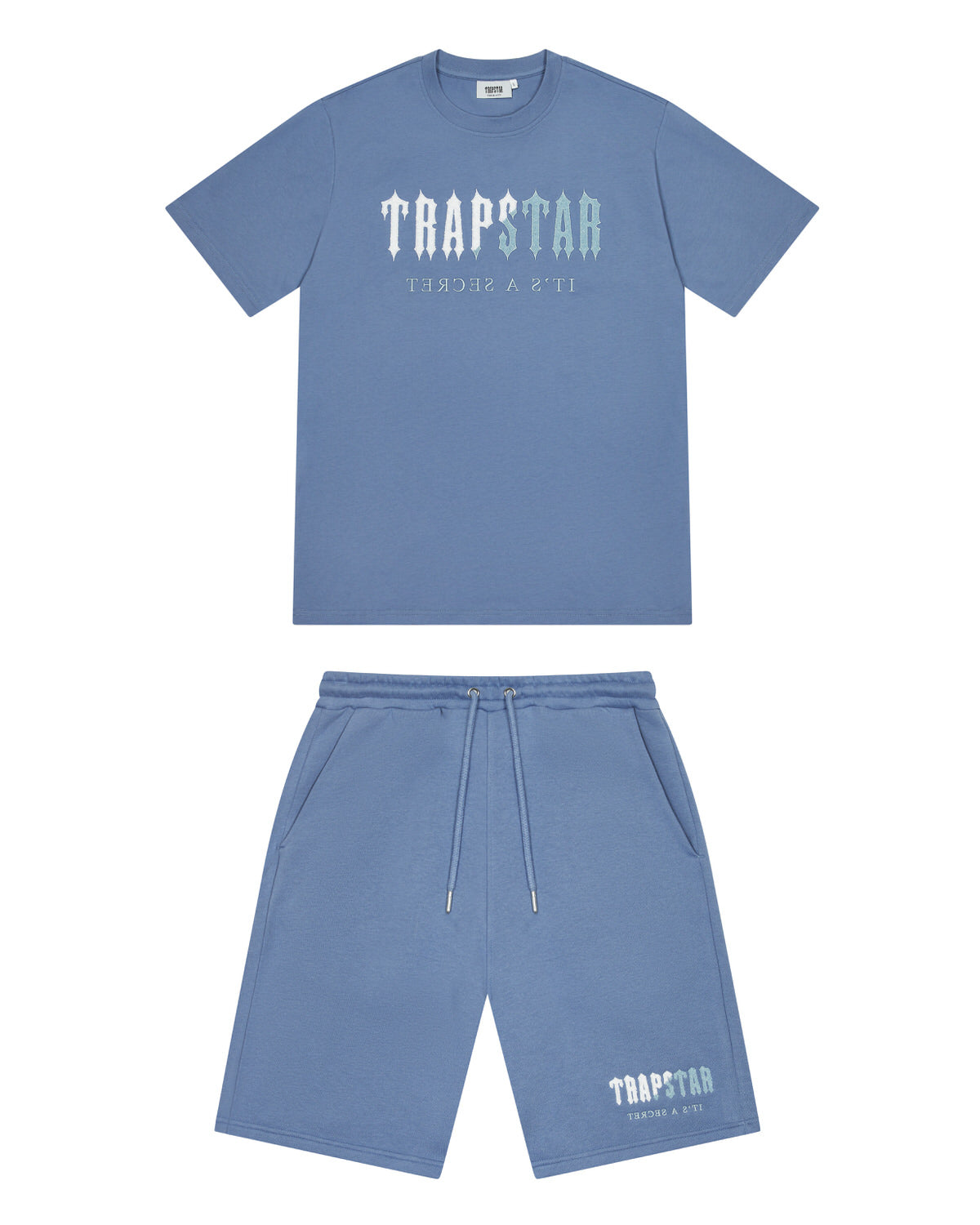 Trapstar Chenille Decoded Short Set - Blue